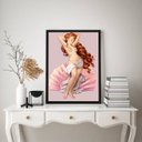 Ver imagem 1 de Quadro Decorativo Arquétipo Afrodite 24x18cm - com Vidro:madeira Branca