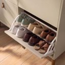 Ver mais imagens de Sapateira Horizontal 24 Pares Madeira Fendi Cashmere 4 Portas Calçados 42 Mikka Idimex