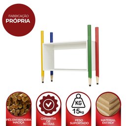 Aparador Decorativo Quarto Infantil Educativo Crianças B3 - 6