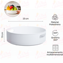 Ver imagem 4 de Organizador Giratório Bandeja Cosmético Cozinha Banheiro / P Pgb