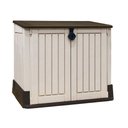 Ver imagem 1 de Armário Baú Depósito 880l Multiuso Externo Store Midi Modular Bege e Marrom Keter