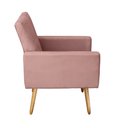 Ver imagem 4 de Poltrona Decorativa Nina Suede Rose - MV Estofados Shop