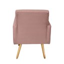 Ver imagem 5 de Poltrona Decorativa Nina Suede Rose - MV Estofados Shop