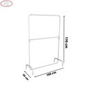 Ver imagem 3 de Arara Desfile C- 2 Níveis C- Pé Soldado 150x170 Branco Azulado