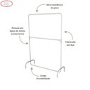 Ver imagem 4 de Arara Desfile C- 2 Níveis C- Pé Soldado 150x170 Branco Azulado