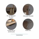 Ver imagem 3 de Paneleiro Torre Quente 70cm 3 Portas com Espaço para Forno e Micro-ondas Aspen Luciane Móveis
