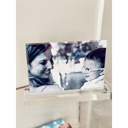 Porta Retrato 15x21 Acrílico Base Maciça Top Clean Cor:cristal - 3