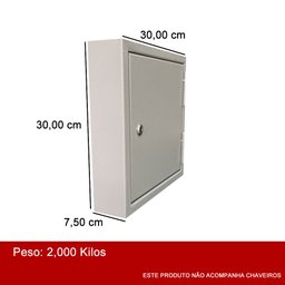 Porta Chave - Claviculário 30 Chaves E (Sem chaveiro) Fort Safe - 4