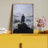Quadro Decorativo Tela Canvas Conceito Caminhante sobre o Mar de Névoa - Caspar Friedrich com Moldur - 4