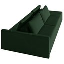 Ver imagem 5 de Sofá Ilha Modulado Milos 232cm Puff Lateral Veludo Verde G33 - Gran Belo