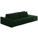 Ver imagem 2 de Sofá Ilha Modulado Milos 232cm Puff Lateral Veludo Verde G33 - Gran Belo