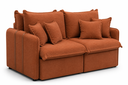 Ver imagem 1 de Sofá Retrátil e Reclinável Parma com Função Cama:Boucle Terracota/2.40