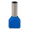 Terminal Pré-isolado Pino Tubular Duplo 16,0mm² - Azul - 50 Unidades - 1