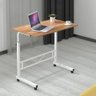 Mesa Computador Notebook Rodinhas Altura Ajustavel Home Office Multifuncional Escrivaninha Sala - 7