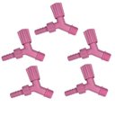 Ver imagem 1 de Kit 5 Torneiras para Tanque e Jardim Bico 1/2 3/4 Rosa