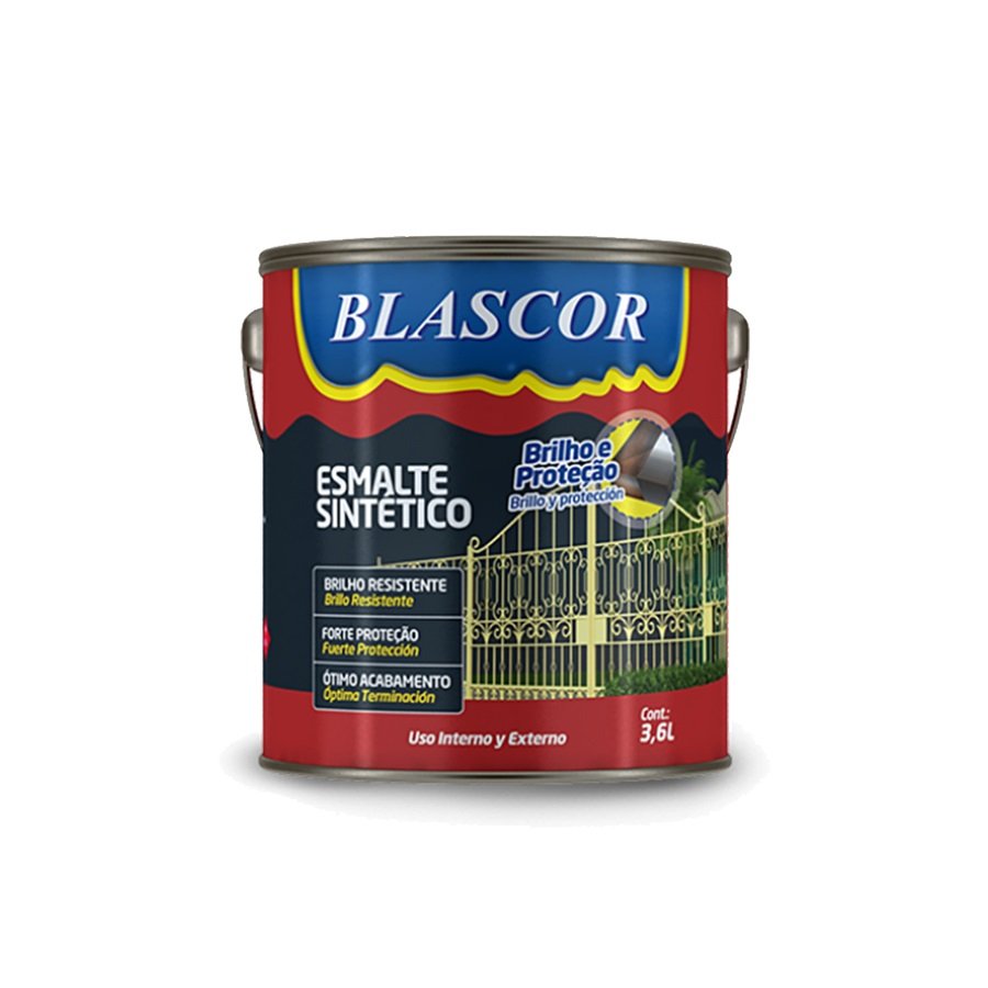 Tinta Esmalte Sintético para Madeira e Metal Alto Brilho a Base de ...