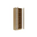 Ver imagem 2 de Armário Multiuso Lavanderia Am-3112 C/ 2 Portas C/ Vidro Amêndoa - Tecno Mobili