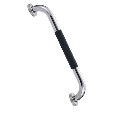 Barra de Apoio 40cm Inox Suporte Antiderrapante Idoso Cadeirante Gestante Criança Casa Banheiro Box 