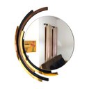 Ver imagem 1 de Espelho decorativo de parede redondo com moldura Premium Kastoria Preto