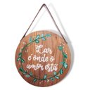 Ver imagem 6 de Quadro Decorativa de Madeira Pinus Lar para Cantinho do Café