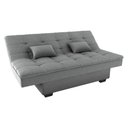 Ver imagem 6 de Sofá-cama 180cm 3 Lugares com Tecido Bouclé Multimóveis Cr45258 Cinza