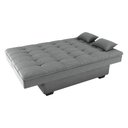 Ver imagem 5 de Sofá-cama 180cm 3 Lugares com Tecido Bouclé Multimóveis Cr45258 Cinza
