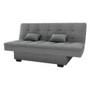 Ver imagem 1 de Sofá-cama 180cm 3 Lugares com Tecido Bouclé Multimóveis Cr45258 Cinza