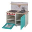 Ver imagem 2 de Mini Móvel Infantil Bancada de Cozinha com Pia e Fogão Branco Espresso Móveis