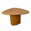 Ver imagem 1 de Mesa de Jantar Cone Orgânica 140x144cm Tampo Freijó Base Freijó Personal Decor Mesa de Jantar Orgâni