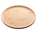 Ver imagem 1 de Prato de Bambu 18x2cm Lyor Bandeja Redonda Petisqueira Servir Decorar Buffet