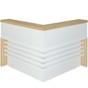 Ver imagem 1 de Balcão para Atendimento-recepção em L - Casa Chick Carvalho-branco