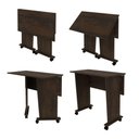 Ver imagem 4 de Mesa Escrivaninha Escritório Dobrável Multiuso Rústico