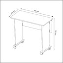 Ver imagem 6 de Mesa Escrivaninha Escritório Dobrável Multiuso Rústico
