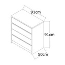Ver imagem 3 de Cômoda 4 Gavetas 812 Branco