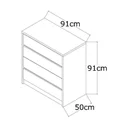 Ver imagem 3 de Cômoda 4 Gavetas 812  