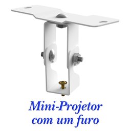 Suporte Projetor Datashow Teto Braço 40 Cm - Branco - 5