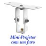 Suporte Projetor Datashow Teto Braço 40 Cm - Branco - 5