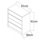 Ver imagem 2 de Cômoda 4 Gavetas com Espelho