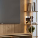 Ver imagem 7 de Estante para TV Home Theater 75" 100% MDF 254cm 5 Prateleiras Cristaleira Reflecta LED Carvalho