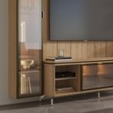 Ver imagem 2 de Estante para TV até 75 Polegadas com Prateleiras e Cristaleira Vidro Reflecta 100% MDF com LED