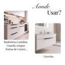 Ver imagem 5 de Puxador Kit 20 Clean Reto 30cm Moderno para Armário Gaveta - Preto