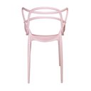 Ver imagem 4 de Kit 6 Cadeiras Allegra Rosa – Design e Sofisticação para Ambientes Internos e Externos
