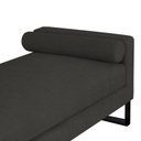 Ver imagem 3 de Recamier Berlim Base Metal 1,20m Corino Preto- Inova Decorações