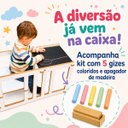 Ver imagem 4 de Torre de Aprendizagem Montessori 4 em 1 Quadro Cadeirão Mesinha