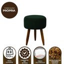 Ver imagem 5 de Puff Banqueta Decorativo Pés Madeira Verde