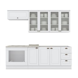 Cozinha Compacta 6 Peças Com Módulo Forno De Embutir Amy Casa 812 - 6