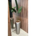 Ver imagem 2 de Vaso Decorativo Fibra de Vidro Florida P 65cm Champagne Brilho Lindo Vaso