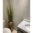 Ver imagem 3 de Vaso Decorativo Fibra de Vidro Florida P 65cm Champagne Brilho Lindo Vaso