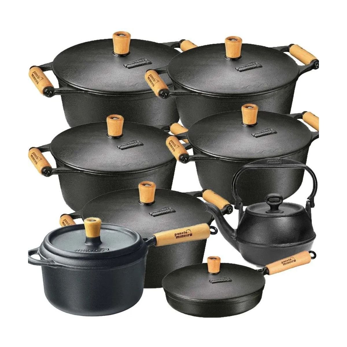 Trem de Cozinha Indução de 10 Peças em Alumínio Antiaderente 3 Panelas, 3  Tampas, 4 Utensílios de Cozinha Berlinger Haus Carbon Pro, Cinza -  Berlinger Haus