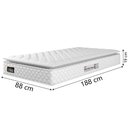 Ver imagem 5 de Cama Box Baú Solteiro Colchão Espuma D33 Pillow Top New Millenium 88x188x60cm Branco Hellen